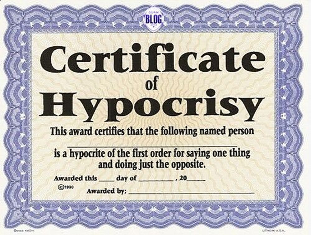 I feel Like a Hypocrite!
