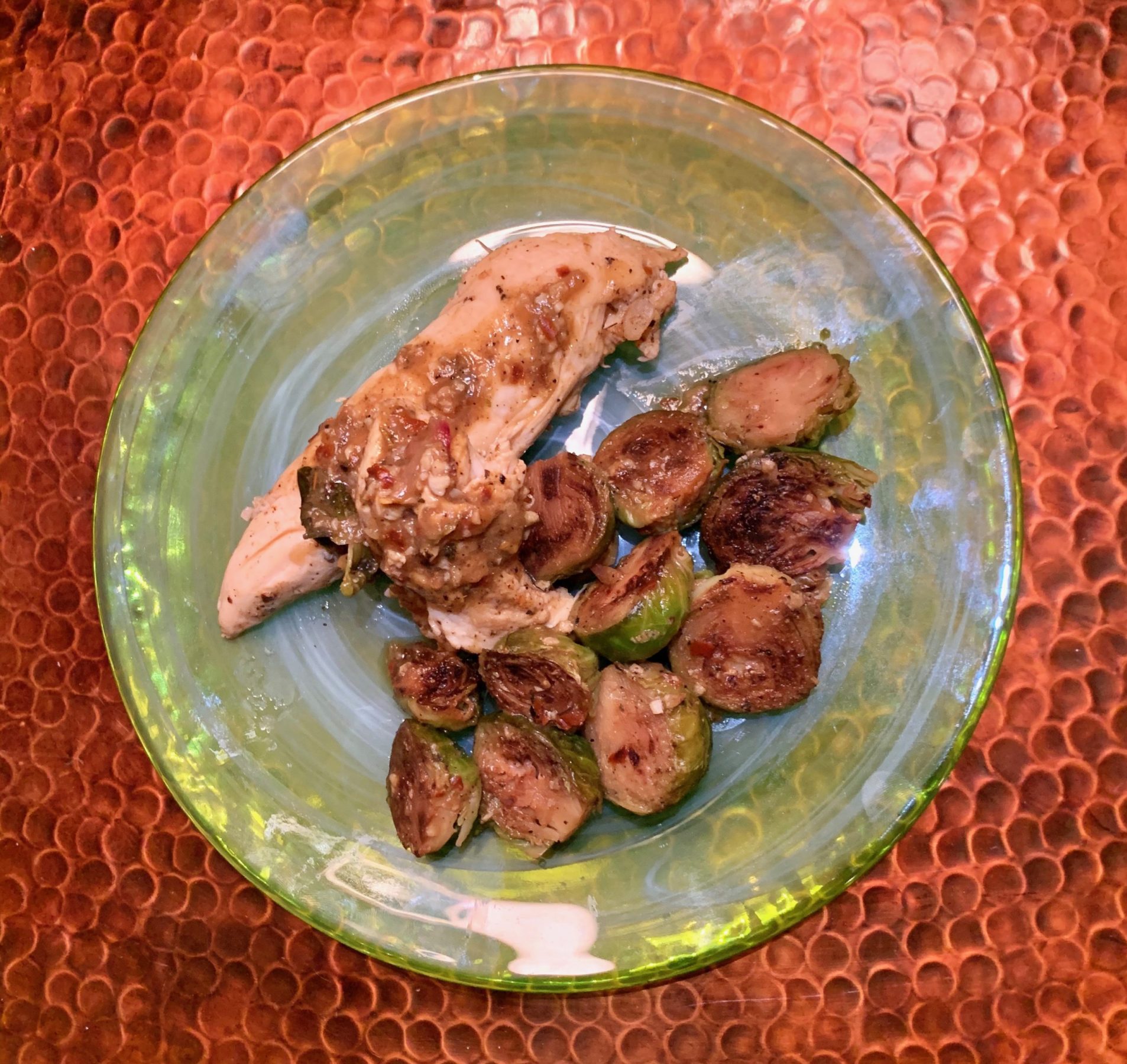 Sweet Lime Chicken with Brussel Sprouts